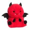 Aurora® Spooky Rolly Pet™ Danny Devil™ Stuffed Animal - Compact Size for On-The-Go Fun - Perfect for Halloween Decorations and Gifts - Red 5 Inches